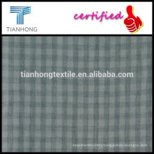 grey plaid patterns fabric isolated on cream background/cotton yarn dyed gingham fabric for nightwear